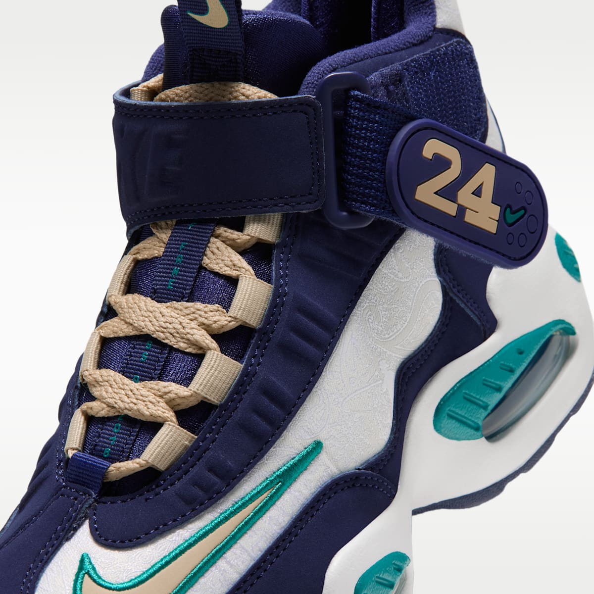 Nike Air Griffey Max 1 Big Kids' Shoes - Midnight Navy/Fresh Water/Summit White/Team Gold - Image 7