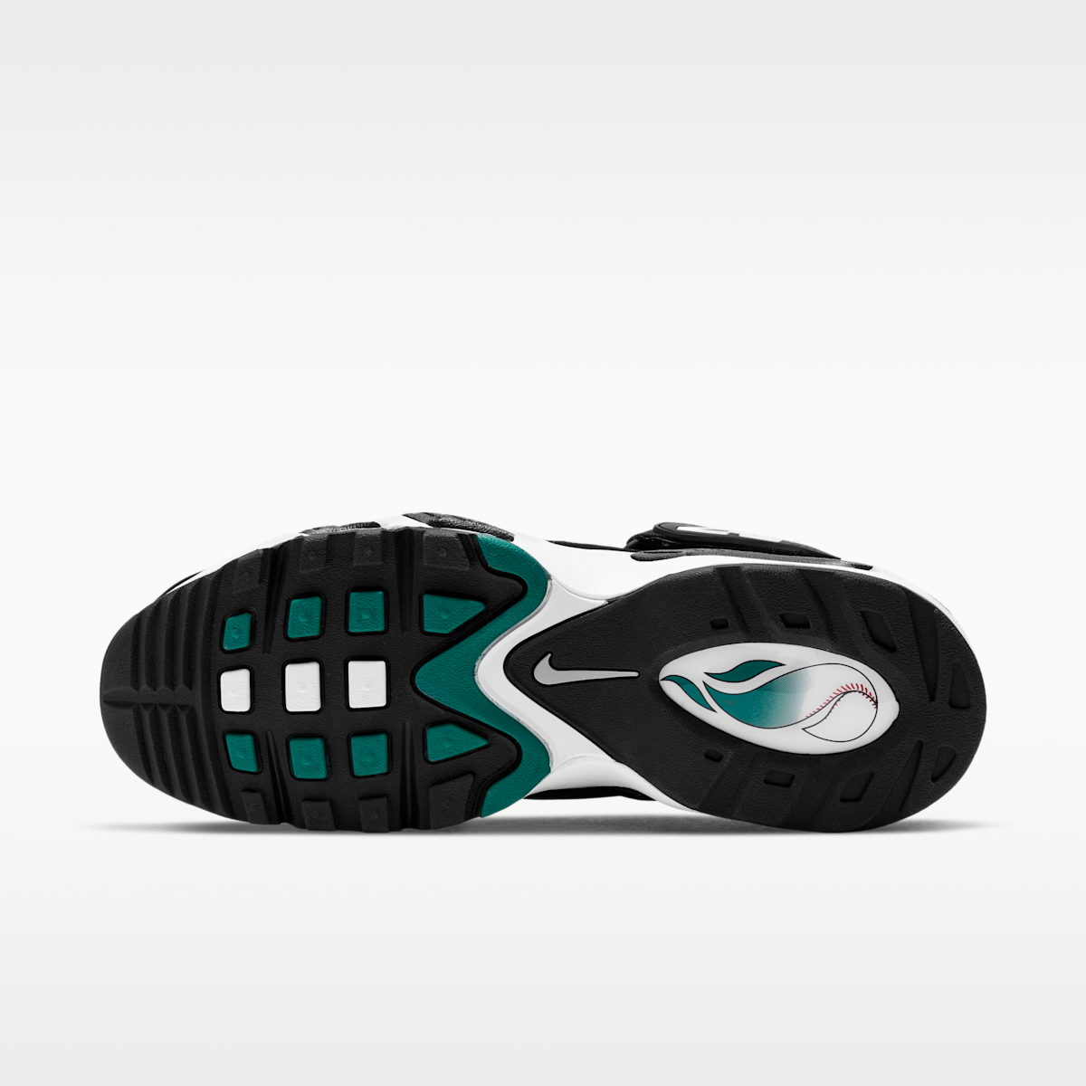 Women's Nike Air Griffey Max 1 Men's Shoes - White/Fresh Water/Black