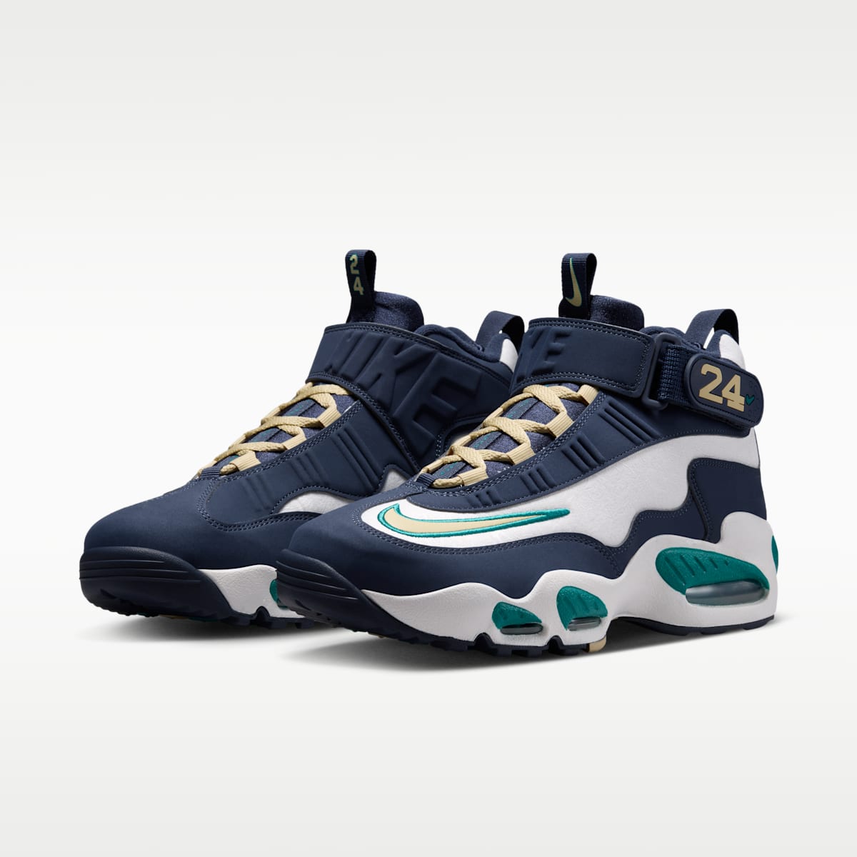 Nike Air Griffey Max 1 Men's Shoes - Midnight Navy/Fresh Water/Summit White/Team Gold - Image 5