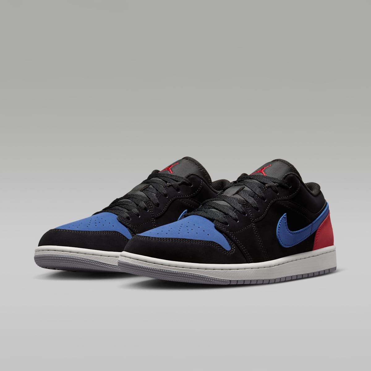 Air Jordan 1 Low Men's Shoes - Black/True Blue/Varsity Red/Summit White - Image 5