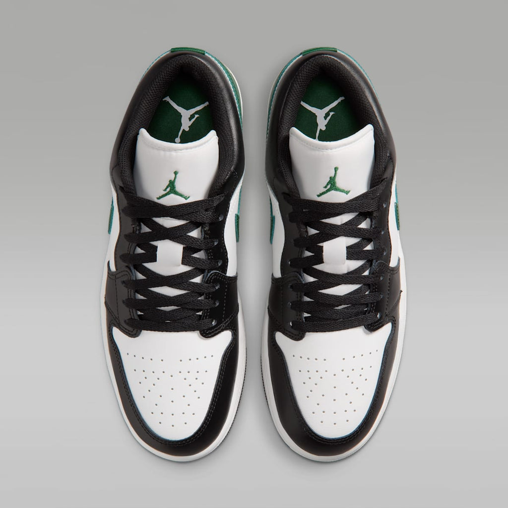 Air Jordan 1 Low Men's Shoes - Black/Gorge Green/Summit White - Image 4
