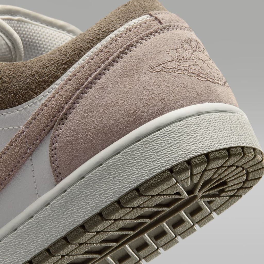 Women's Air Jordan 1 Low Men's Shoes - Olive Grey/Summit White/Pale Ivory/Enigma Stone