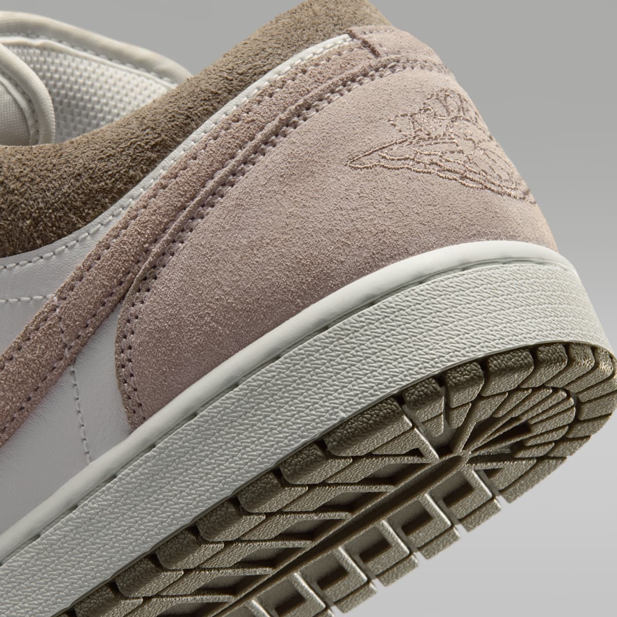Women's Air Jordan 1 Low Men's Shoes - Olive Grey/Summit White/Pale Ivory/Enigma Stone