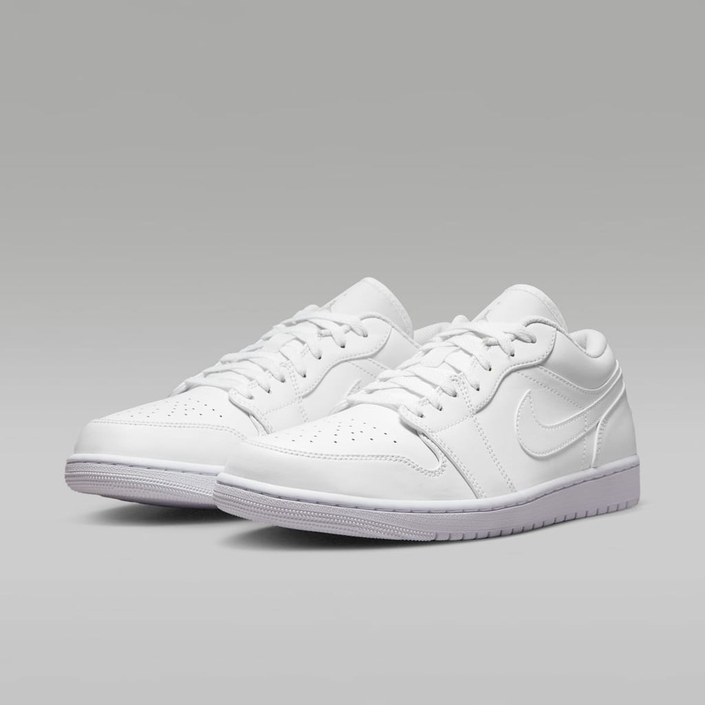 Air Jordan 1 Low Men's Shoes - White/White/White - Image 5