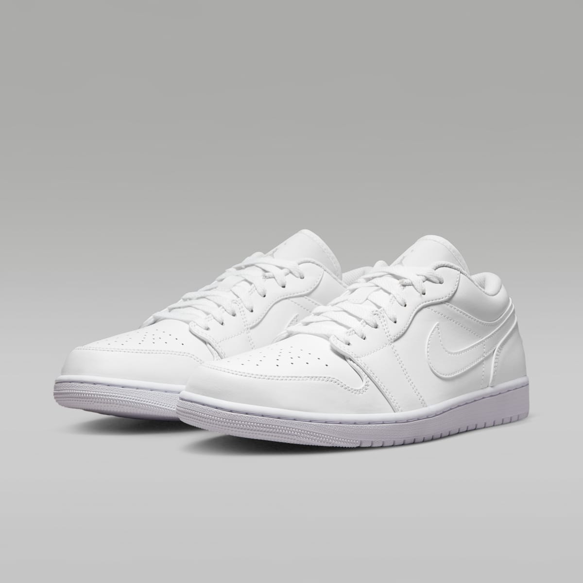 Air Jordan 1 Low Men's Shoes - White/White/White - Image 5