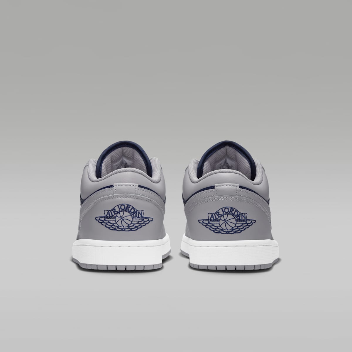 Air Jordan 1 Low Men's Shoes - Tech Grey/White/College Navy - Image 6