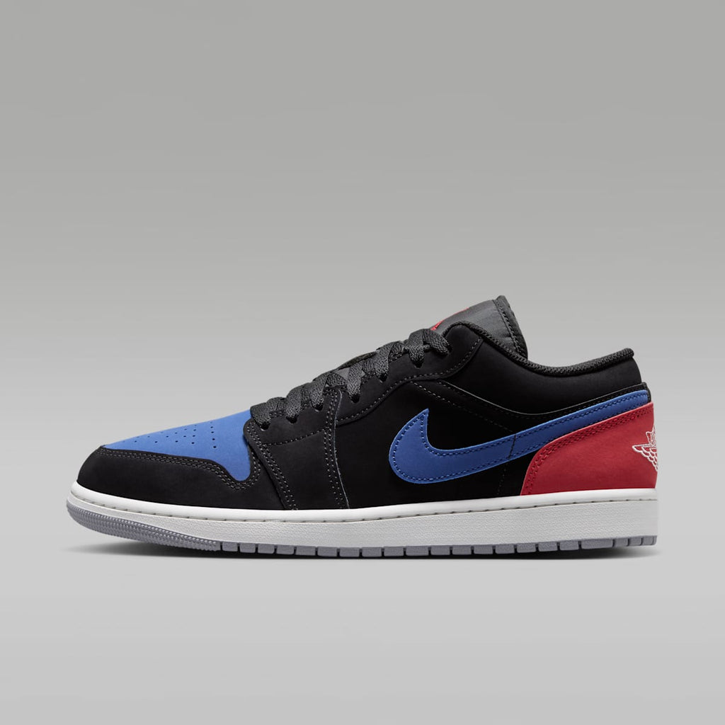 Air Jordan 1 Low Men's Shoes - Black/True Blue/Varsity Red/Summit White - Image 1
