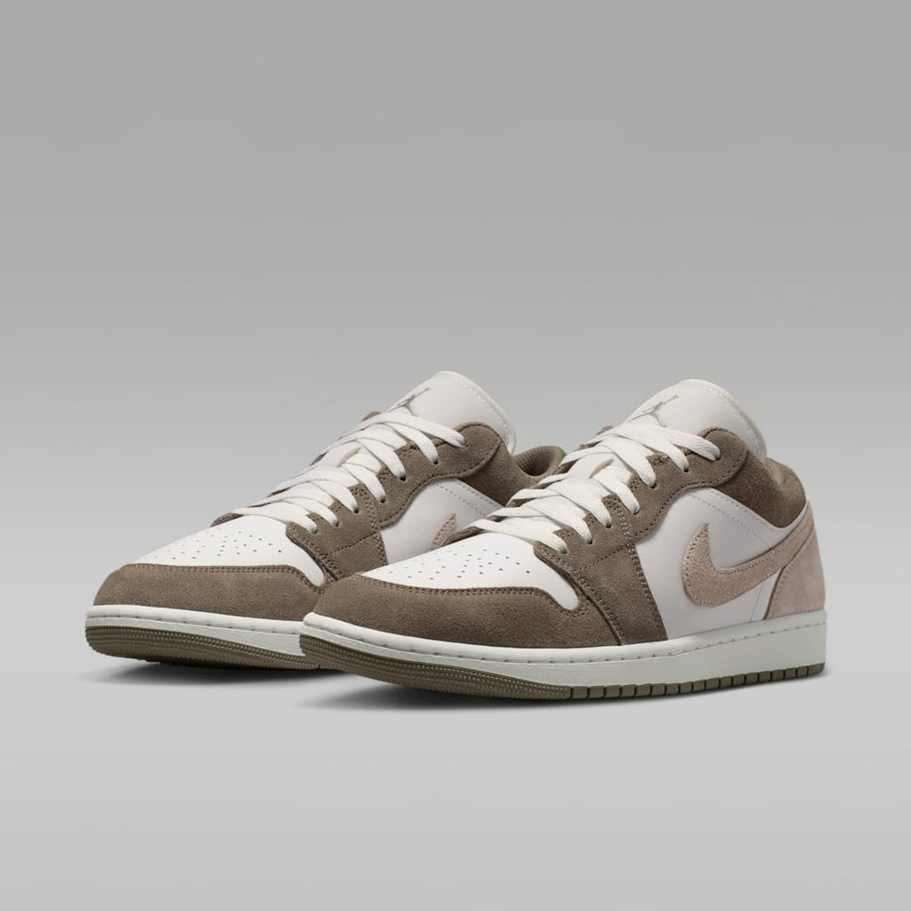 Women's Air Jordan 1 Low Men's Shoes - Olive Grey/Summit White/Pale Ivory/Enigma Stone