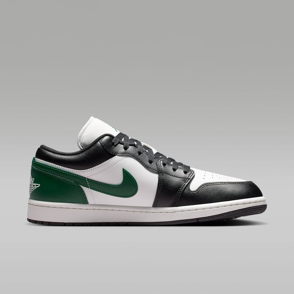 Air Jordan 1 Low Men's Shoes - Black/Gorge Green/Summit White - Image 3