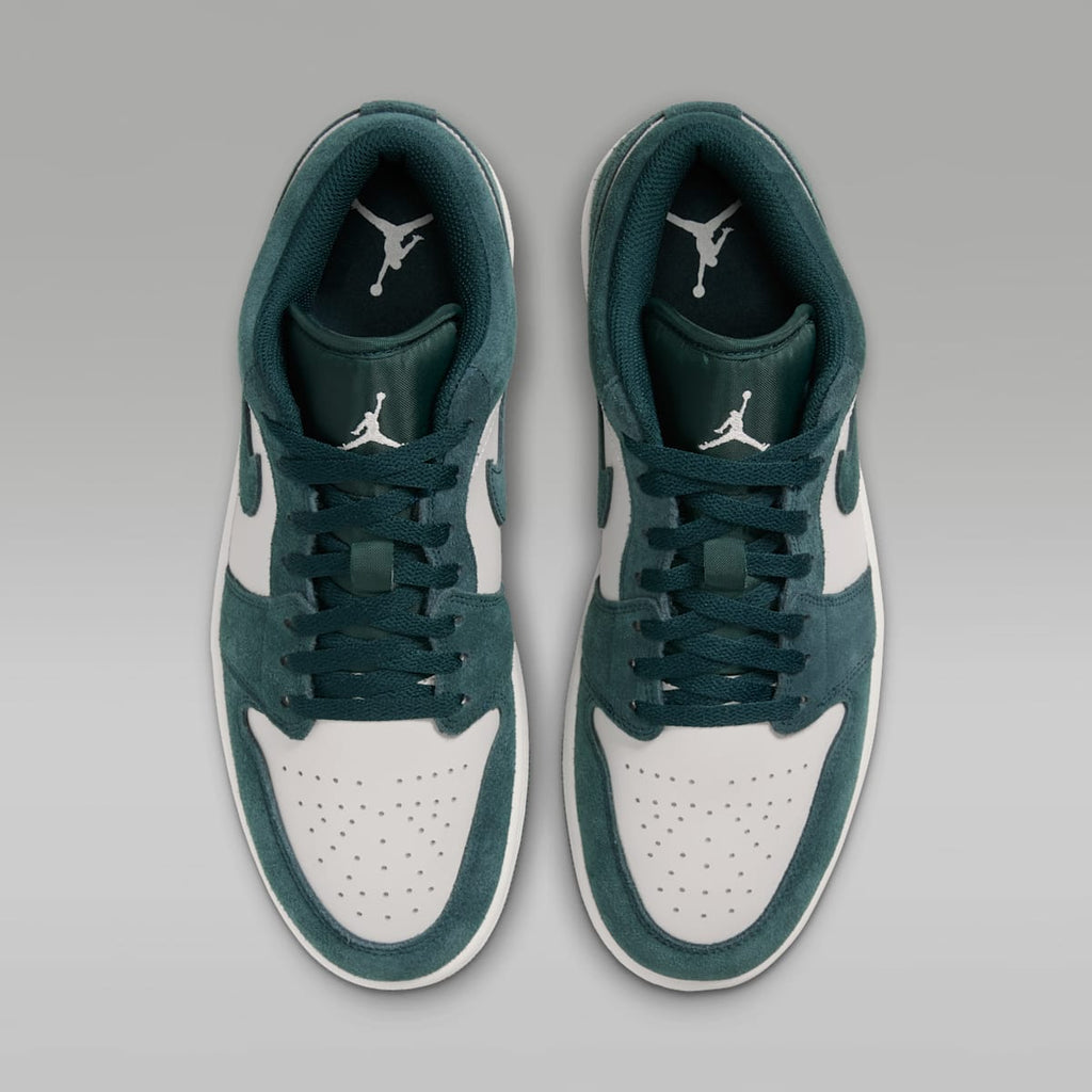 Air Jordan 1 Low Men's Shoes - Midnight Spruce/Pale Ivory/Light Orewood Brown - Image 4
