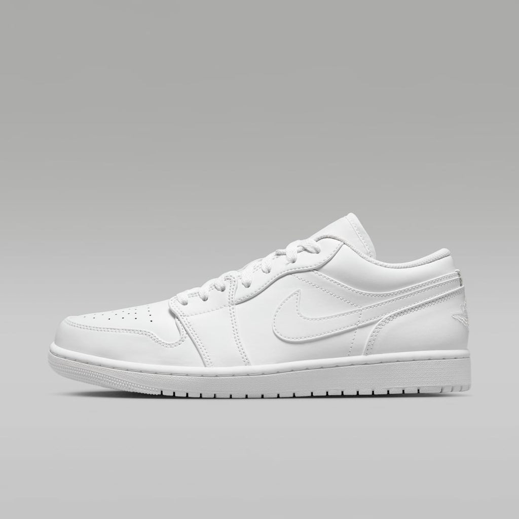 Air Jordan 1 Low Men's Shoes - White/White/White - Image 1
