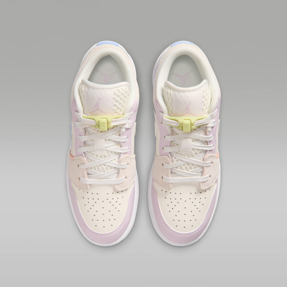 Air Jordan 1 Low Big Kids' Shoes - Sail/White/Fennel/Aluminum
