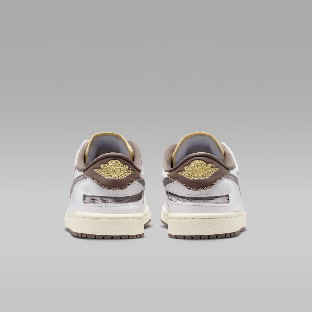 Air Jordan 1 Low EasyOn Men's Shoes - Summit White/Olive Grey/Lemon Wash/Enigma Stone - Image 6