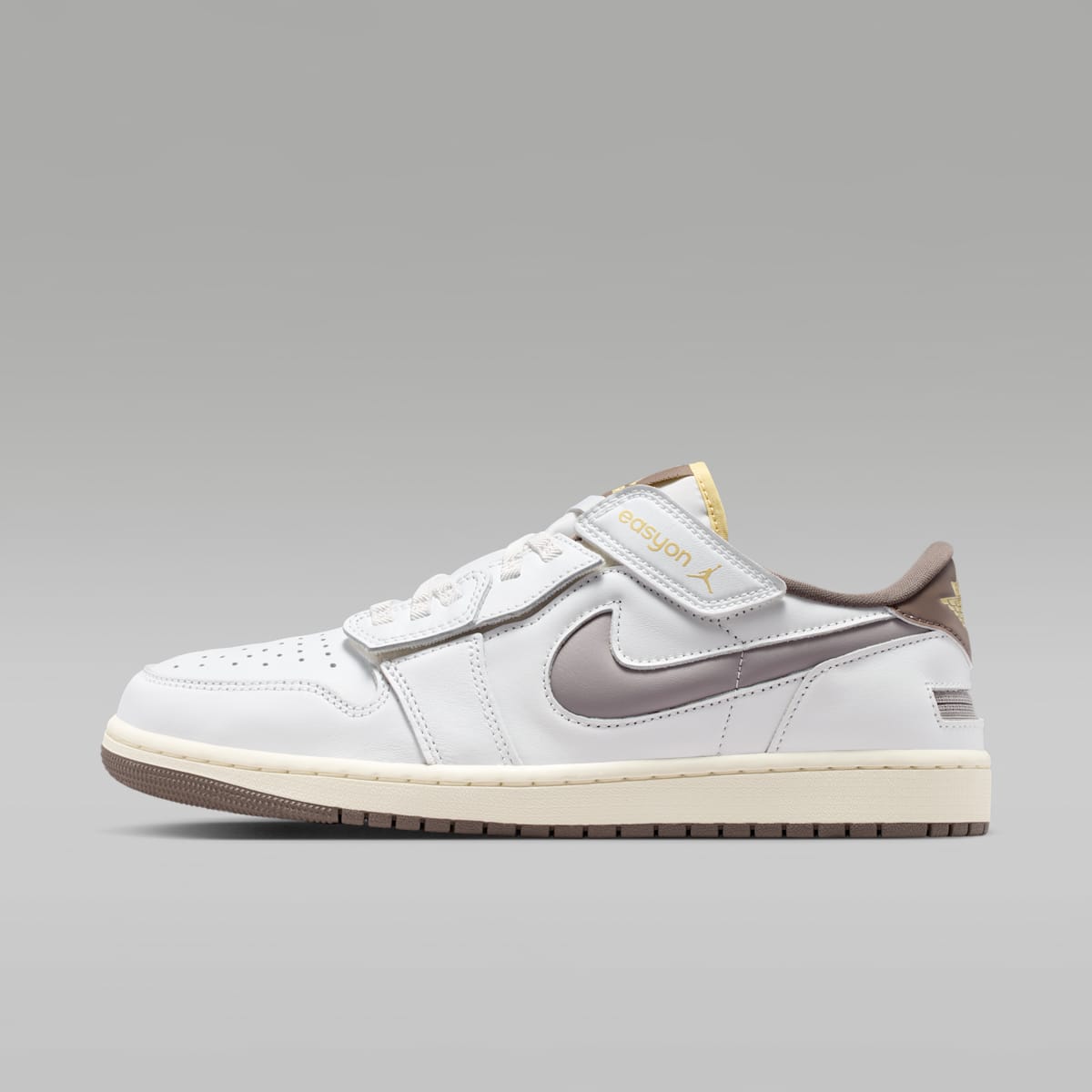 Air Jordan 1 Low EasyOn Men's Shoes - Summit White/Olive Grey/Lemon Wash/Enigma Stone - Image 1