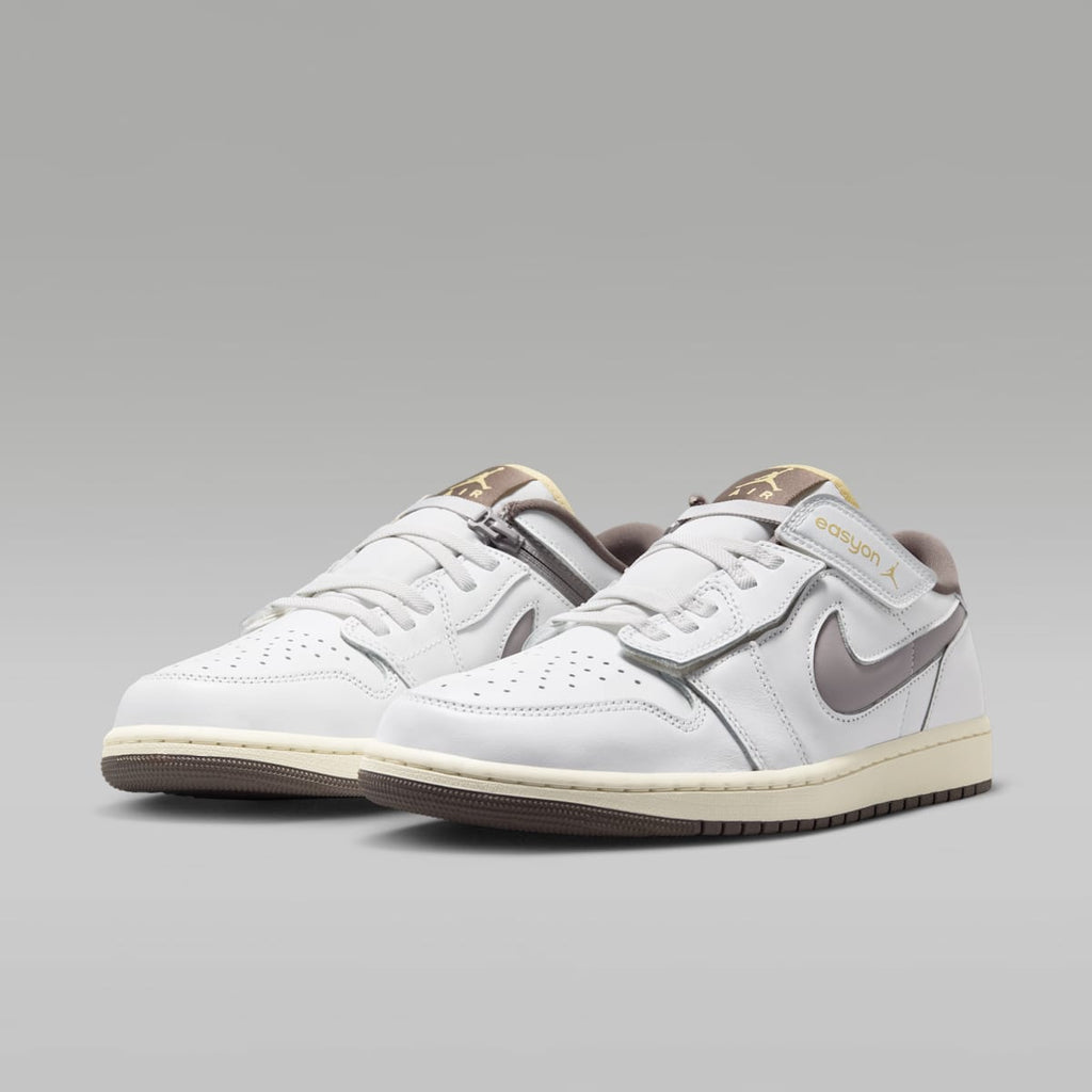 Air Jordan 1 Low EasyOn Men's Shoes - Summit White/Olive Grey/Lemon Wash/Enigma Stone - Image 5