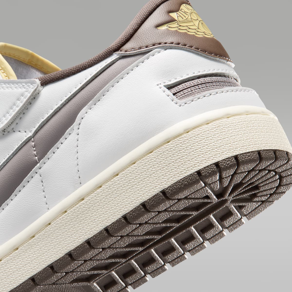 Air Jordan 1 Low EasyOn Men's Shoes - Summit White/Olive Grey/Lemon Wash/Enigma Stone - Image 8