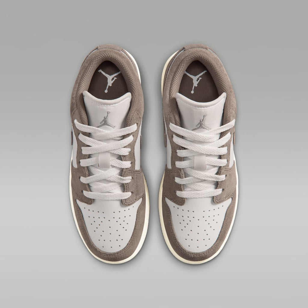 Air Jordan 1 Low Big Kids' Shoes - Olive Grey/Summit White/Pale Ivory/Enigma Stone - Image 4