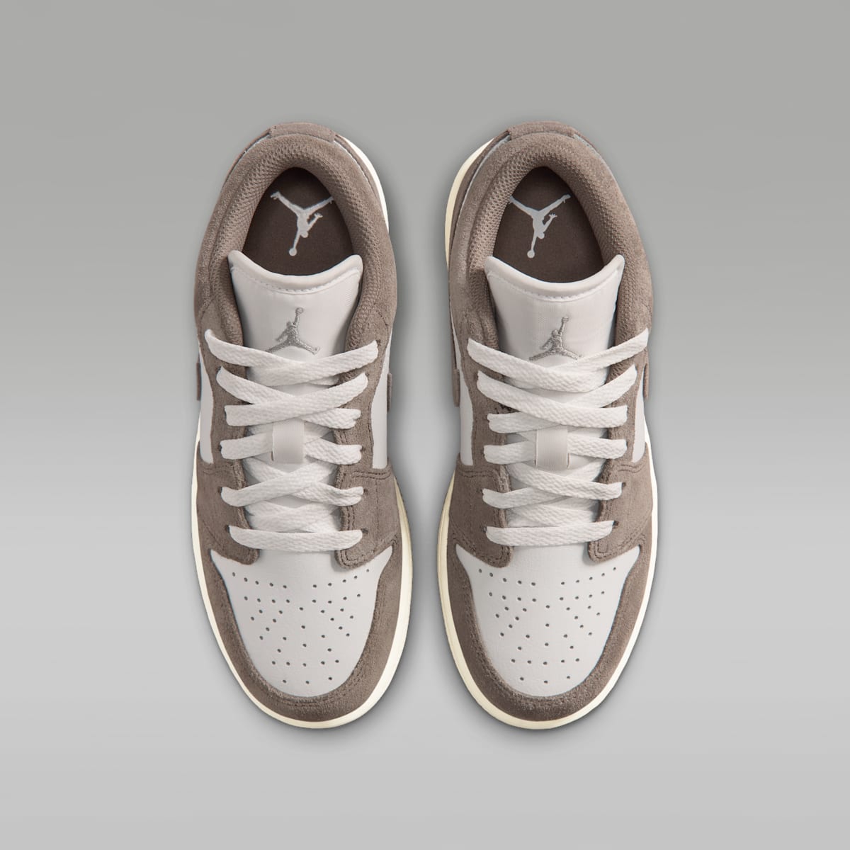 Air Jordan 1 Low Big Kids' Shoes - Olive Grey/Summit White/Pale Ivory/Enigma Stone - Image 4