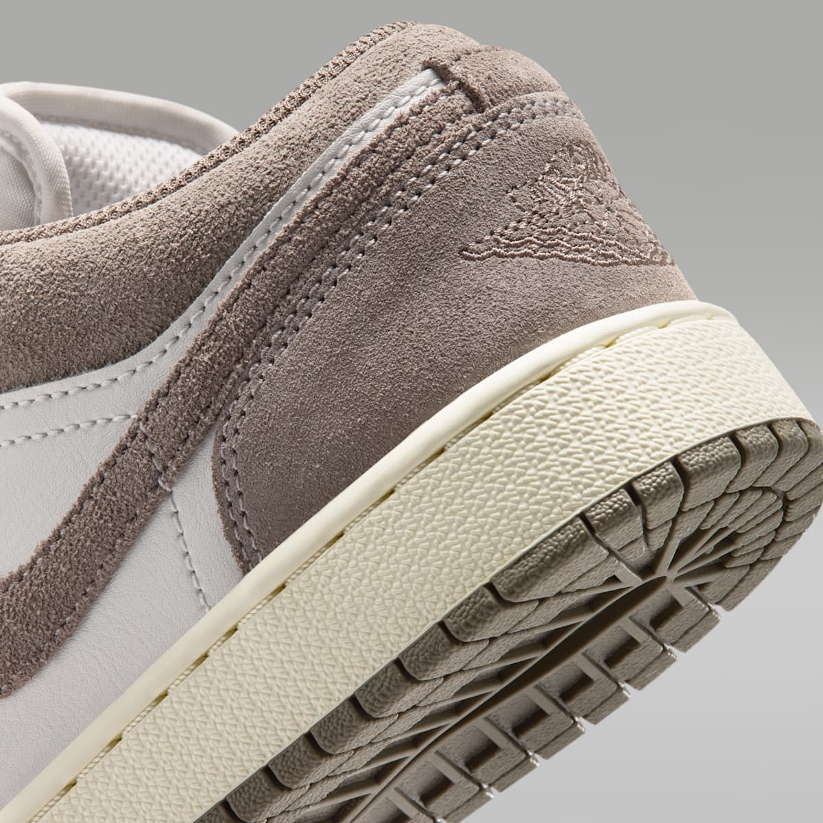 Air Jordan 1 Low Big Kids' Shoes - Olive Grey/Summit White/Pale Ivory/Enigma Stone - Image 8