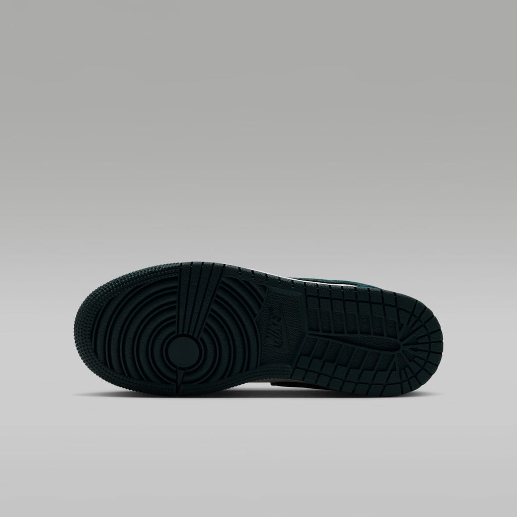 Air Jordan 1 Low Big Kids' Shoes - Midnight Spruce/Pale Ivory/Light Orewood Brown - Image 2