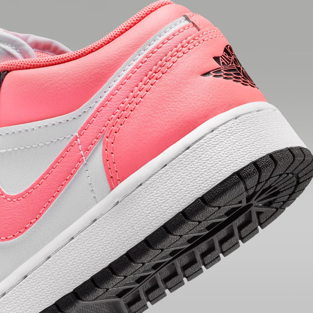 Air Jordan 1 Low Big Kids' Shoes - Black/White/Pink Gaze - Image 8