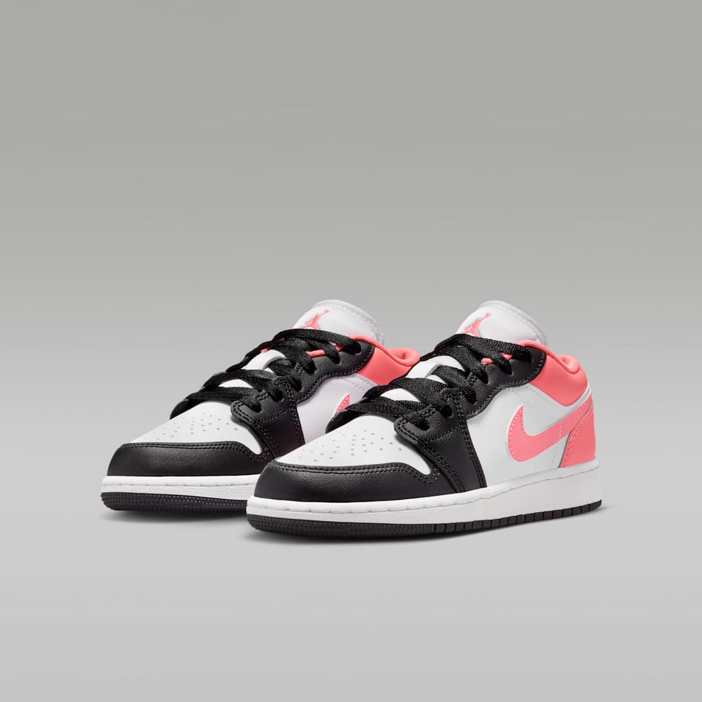 Air Jordan 1 Low Big Kids' Shoes - Black/White/Pink Gaze - Image 5