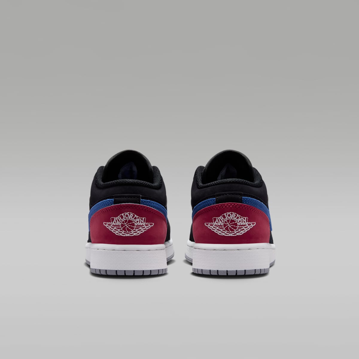 Air Jordan 1 Low Big Kids' Shoes - Black/True Blue/Varsity Red/Summit White - Image 6