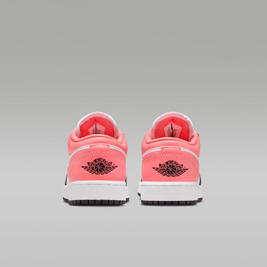 Air Jordan 1 Low Big Kids' Shoes - Black/White/Pink Gaze - Image 6