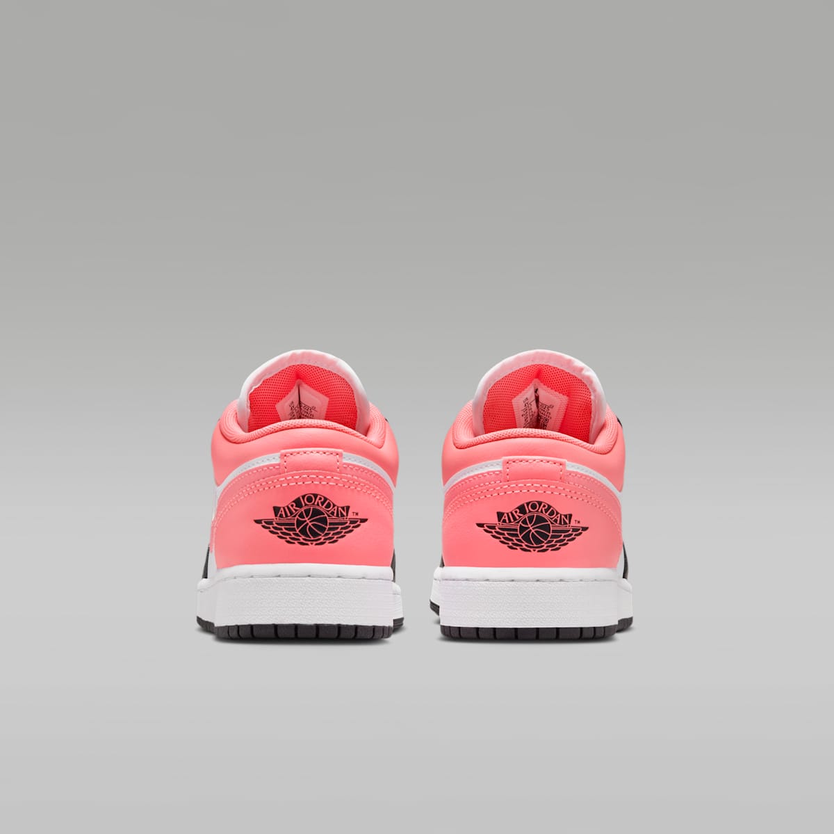 Air Jordan 1 Low Big Kids' Shoes - Black/White/Pink Gaze - Image 6