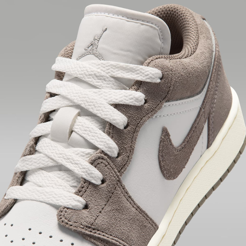 Air Jordan 1 Low Big Kids' Shoes - Olive Grey/Summit White/Pale Ivory/Enigma Stone - Image 7