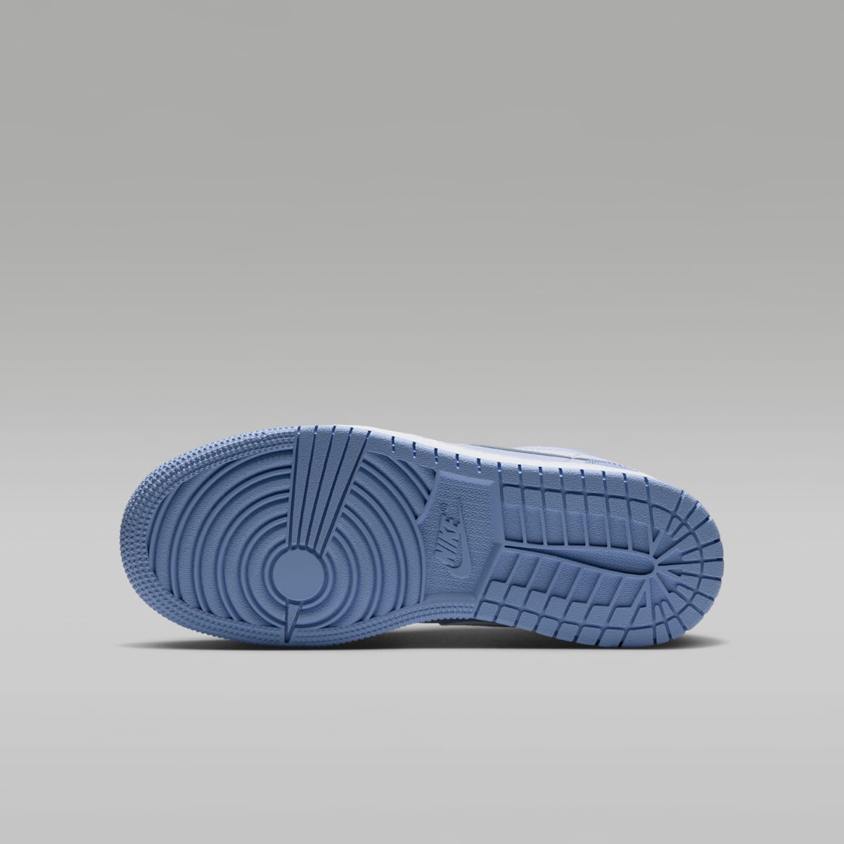 Air Jordan 1 Low Big Kids' Shoes - Aluminum/White/Hydrogen Blue