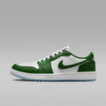 Women's Air Jordan 1 Low G Golf Shoes - Forest Green/White/White