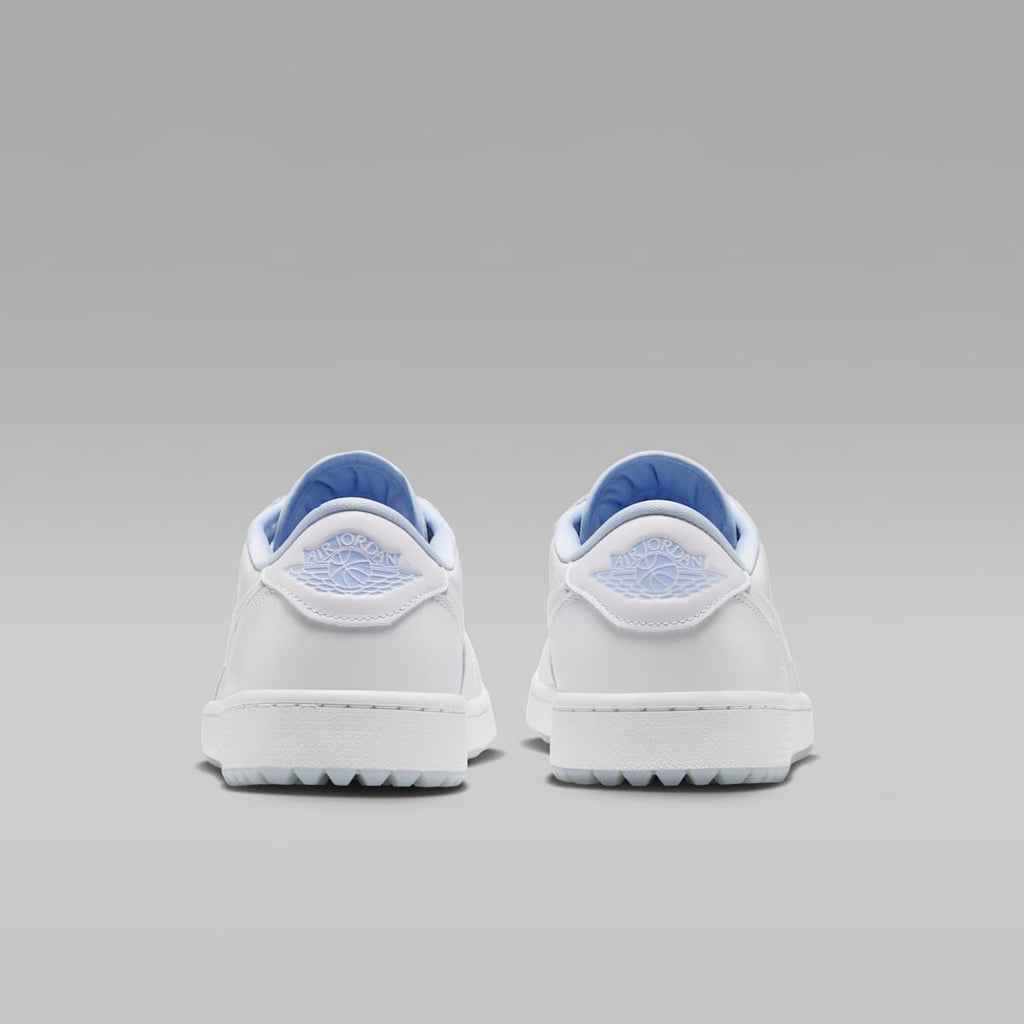 Air Jordan 1 Low G Golf Shoes - White/Hydrogen Blue/Metallic Silver/White - Image 6