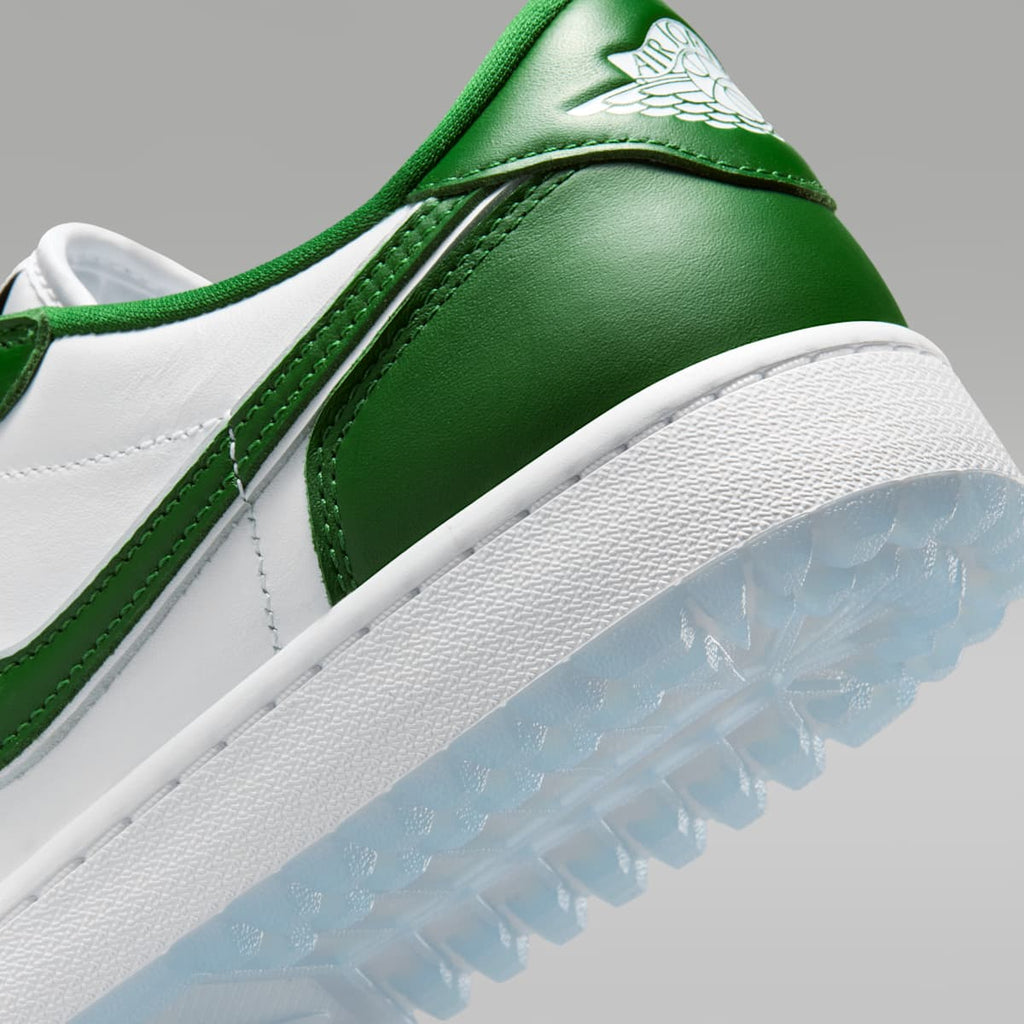 Women's Air Jordan 1 Low G Golf Shoes - Forest Green/White/White