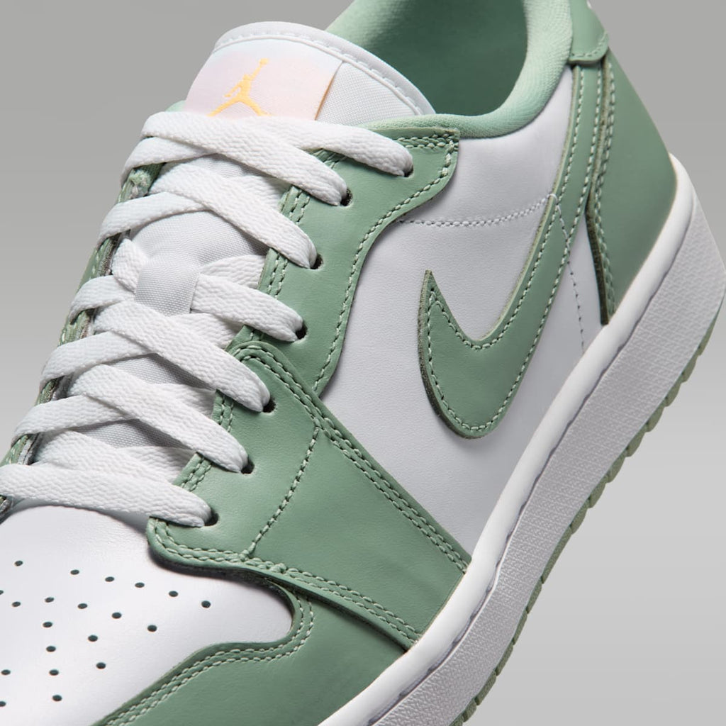 Women's Air Jordan 1 Low G Golf Shoes - Steam/White/Tangerine Tint/Steam