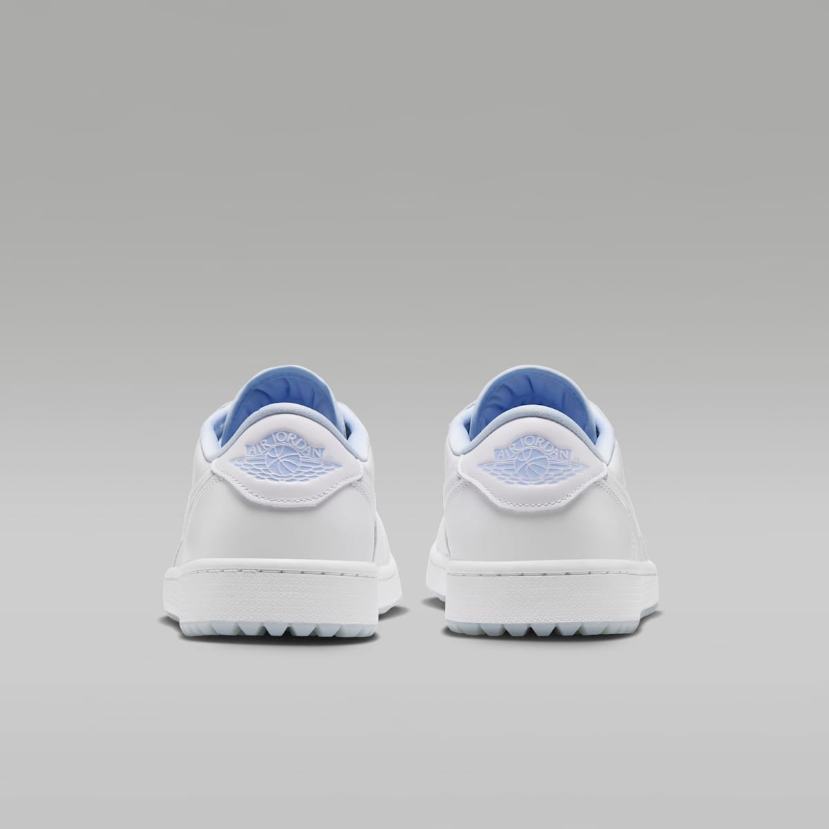 Women's Air Jordan 1 Low G Golf Shoes - White/Hydrogen Blue/Metallic Silver/White