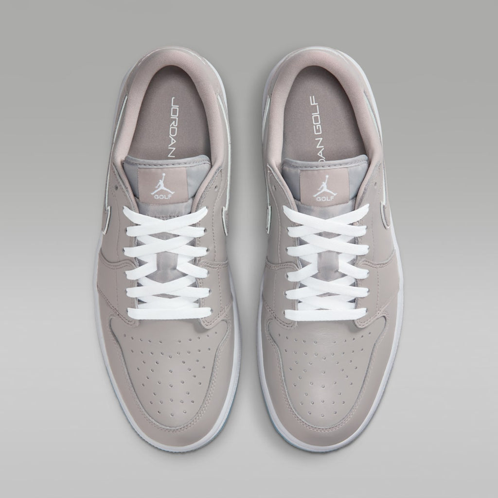 Women's Air Jordan 1 Low G Golf Shoes - Medium Grey/Blue Tint/White