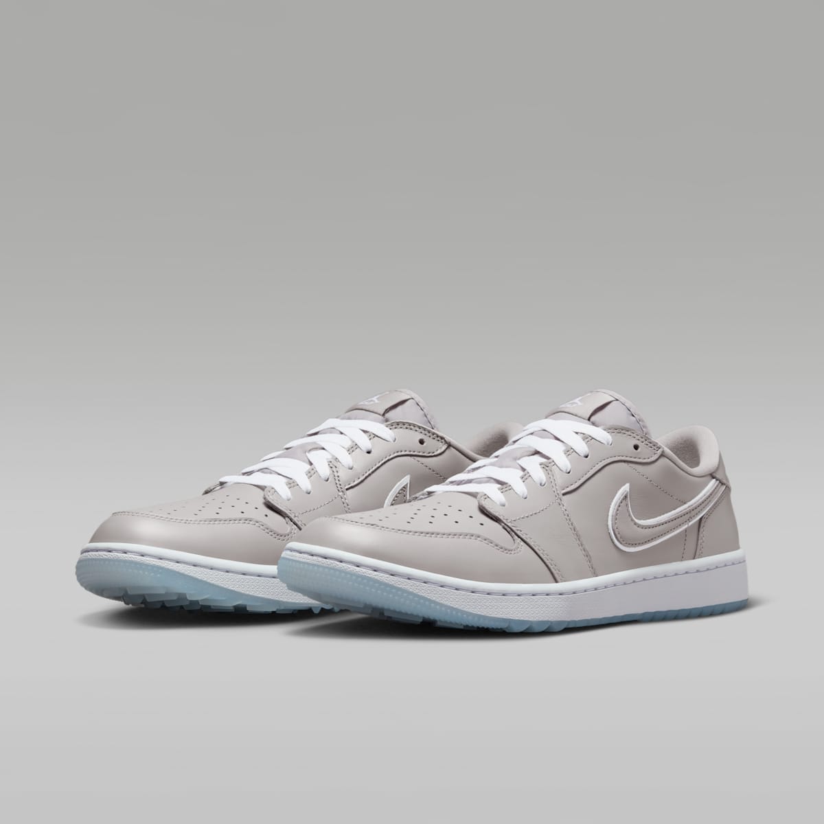 Women's Air Jordan 1 Low G Golf Shoes - Medium Grey/Blue Tint/White