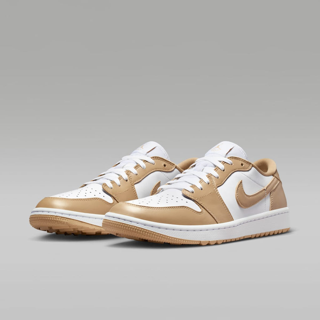 Air Jordan 1 Low G Golf Shoes - White/White/Linen - Image 5