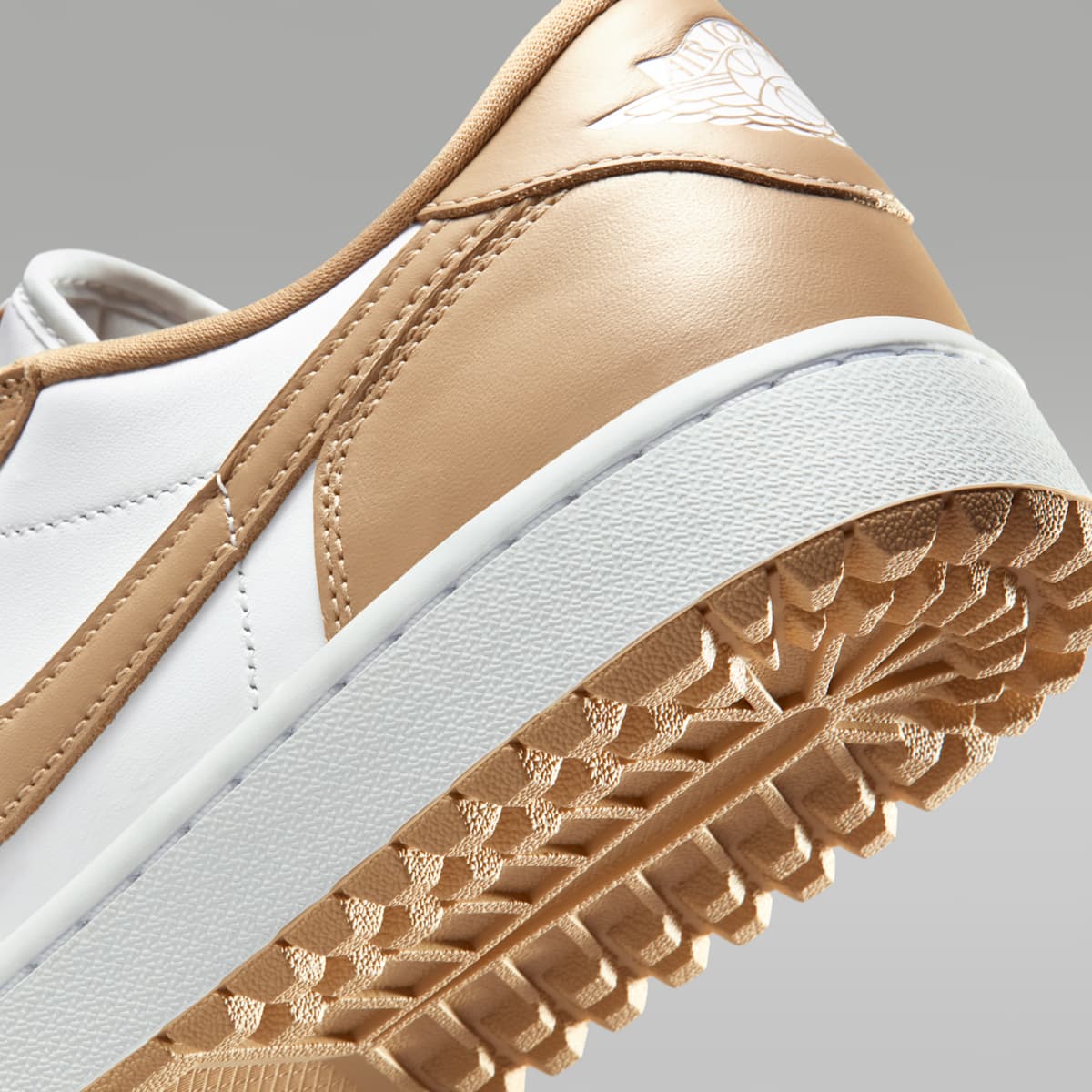 Air Jordan 1 Low G Golf Shoes - White/White/Linen - Image 8
