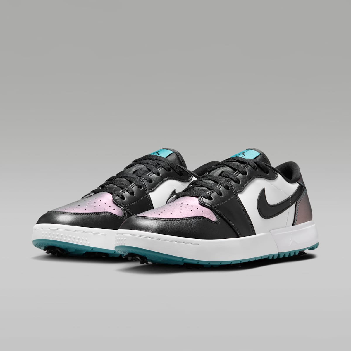 Air Jordan 1 Low G Spiked Golf Shoes - Mineral Teal/White/Black - Image 5