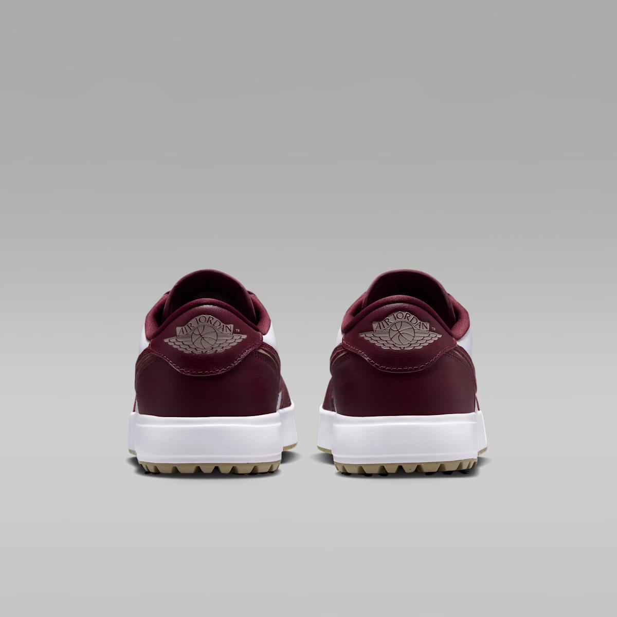 Air Jordan 1 Low G Spiked Golf Shoes - Dark Team Red/White/Khaki/Dark Team Red - Image 6