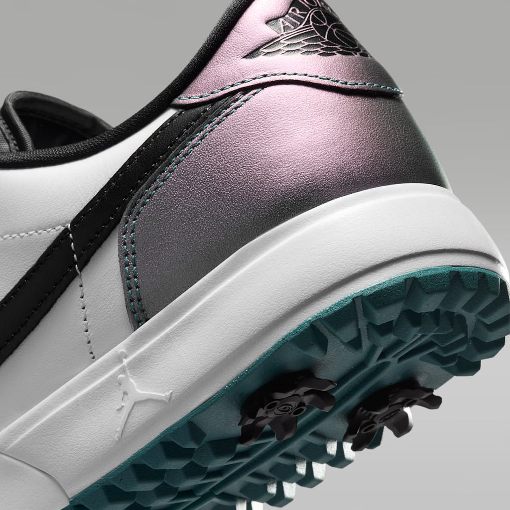 Air Jordan 1 Low G Spiked Golf Shoes - Mineral Teal/White/Black - Image 9