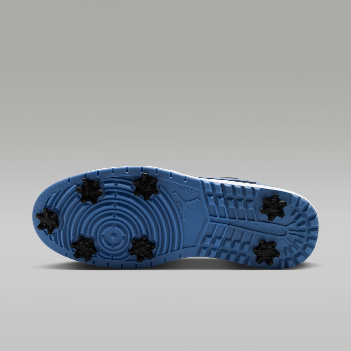 Air Jordan 1 Low G Spiked Golf Shoes - Black/White/Chambray - Image 2