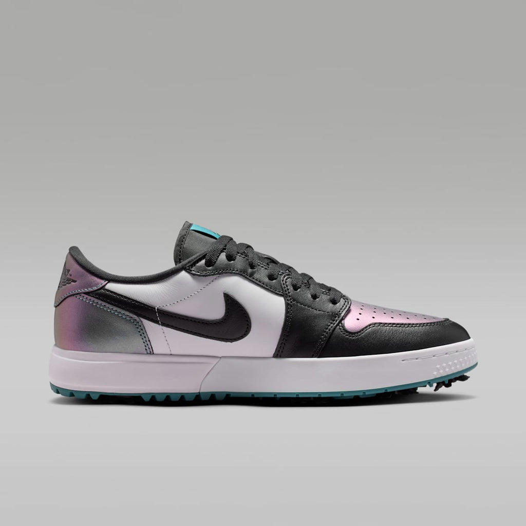 Air Jordan 1 Low G Spiked Golf Shoes - Mineral Teal/White/Black - Image 3