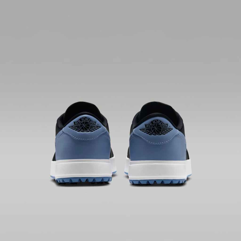Air Jordan 1 Low G Spiked Golf Shoes - Black/White/Chambray - Image 6