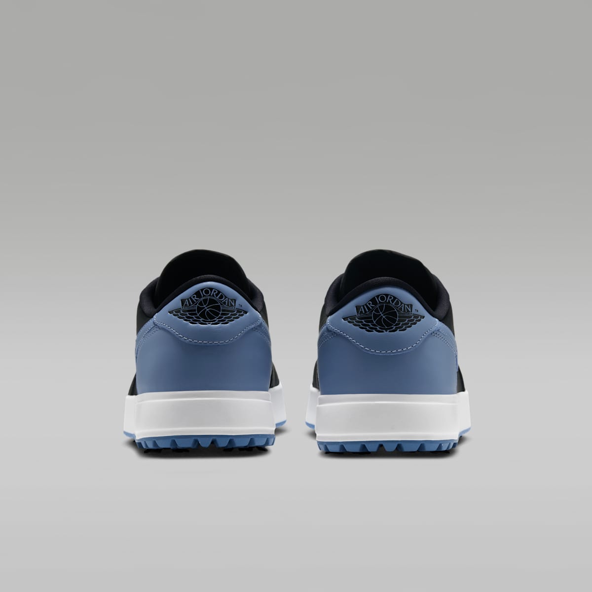Air Jordan 1 Low G Spiked Golf Shoes - Black/White/Chambray - Image 6