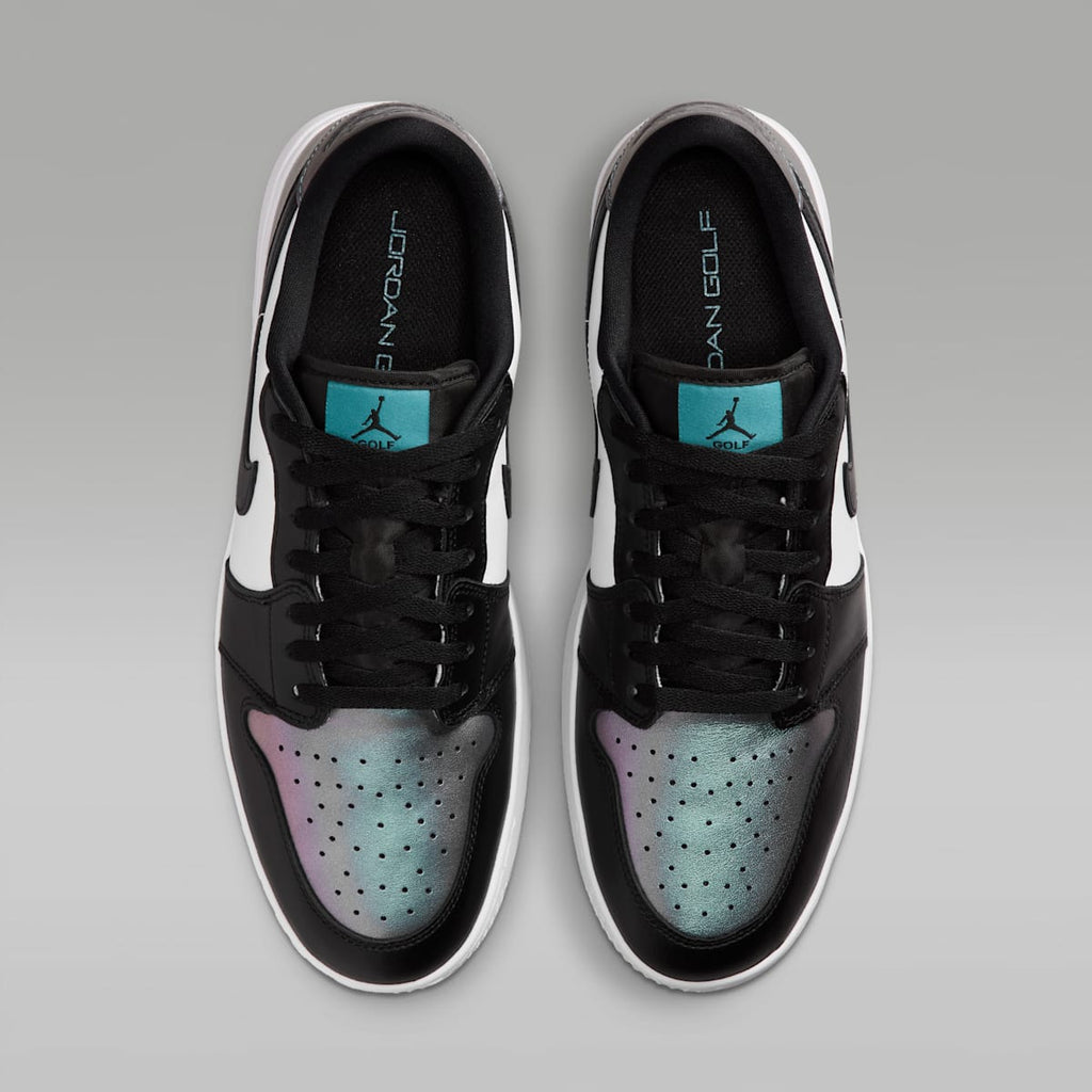 Air Jordan 1 Low G Spiked Golf Shoes - Mineral Teal/White/Black - Image 4