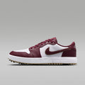 Air Jordan 1 Low G Spiked Golf Shoes - Dark Team Red/White/Khaki/Dark Team Red - Image 1