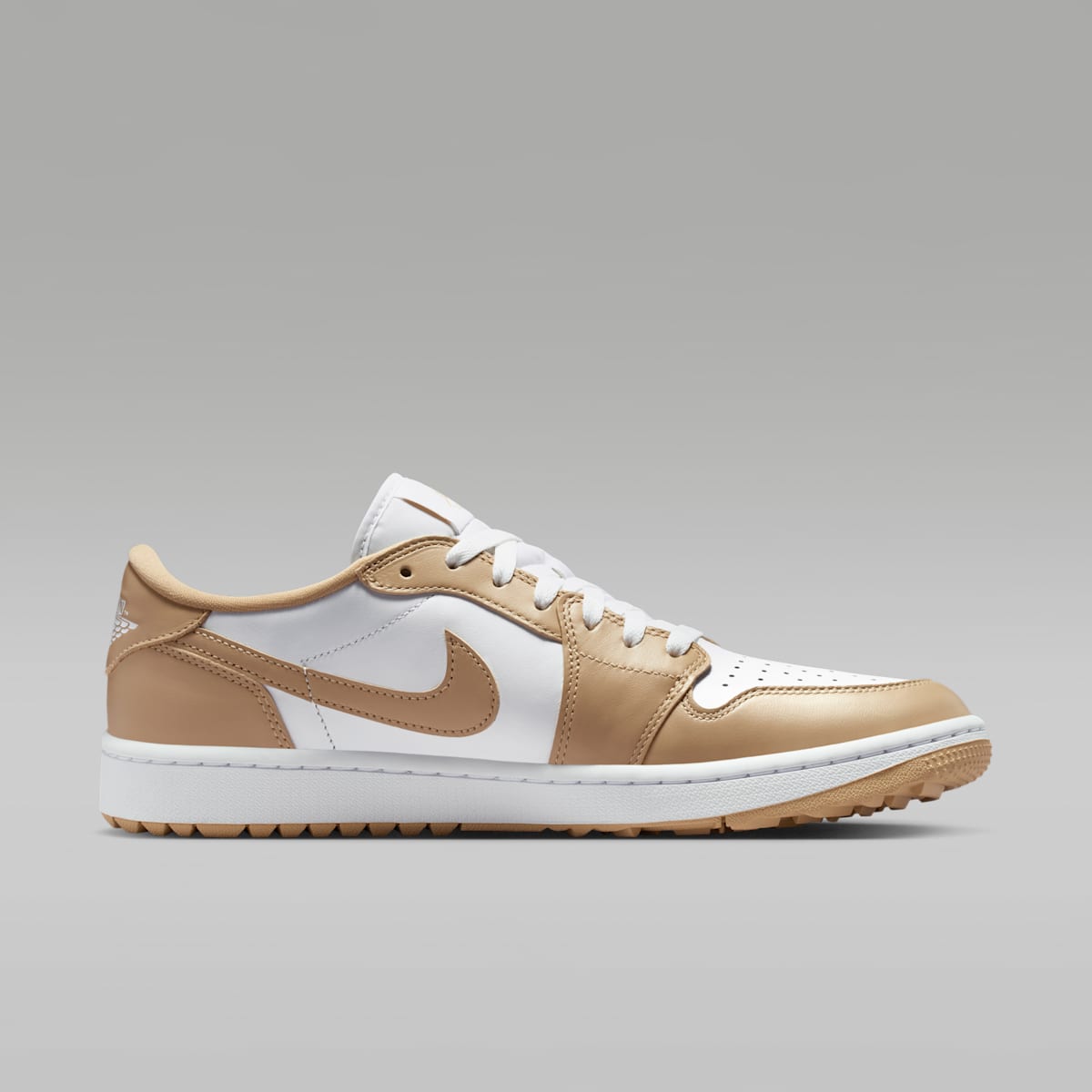 Air Jordan 1 Low G Golf Shoes - White/White/Linen - Image 3